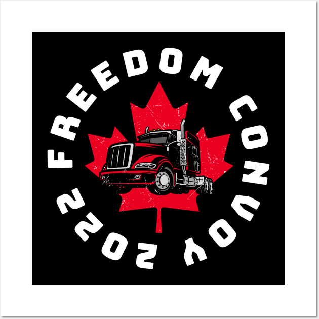 Canadanian Freedom Convoy 2022 Wall Art by Thermul Bidean